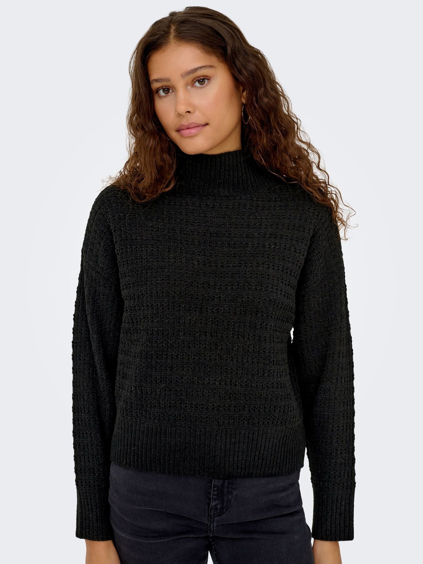 Damen ONLGLOBE LS HIGHNECK BF KNT