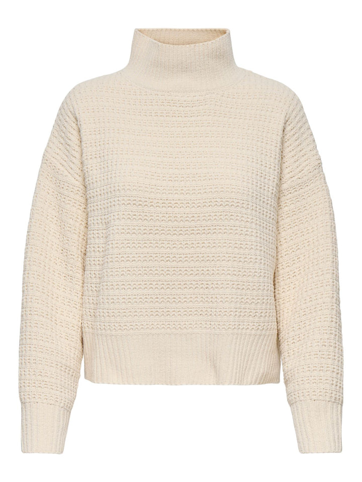 Damen ONLGLOBE LS HIGHNECK BF KNT