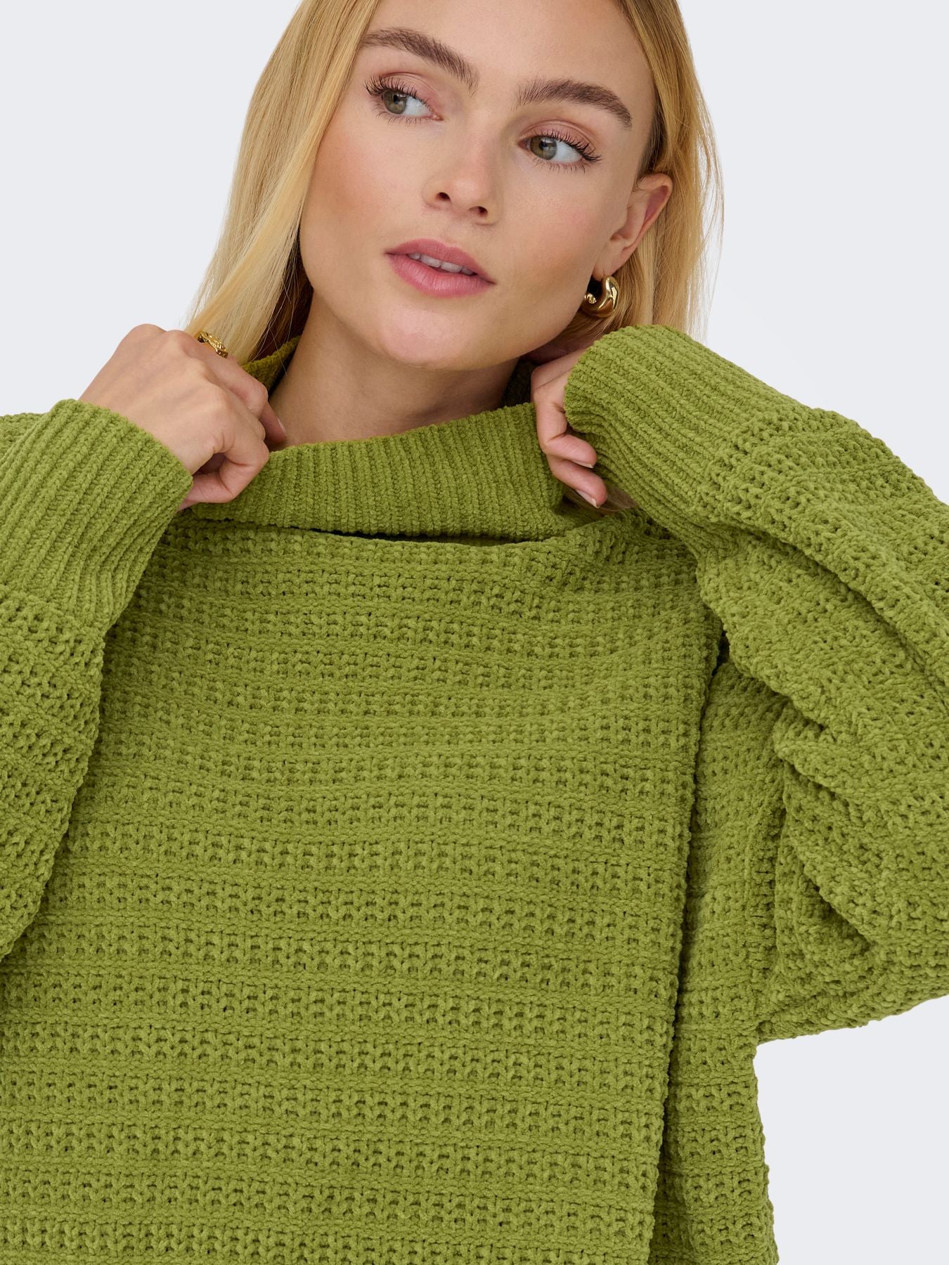 Damen ONLGLOBE LS HIGHNECK BF KNT