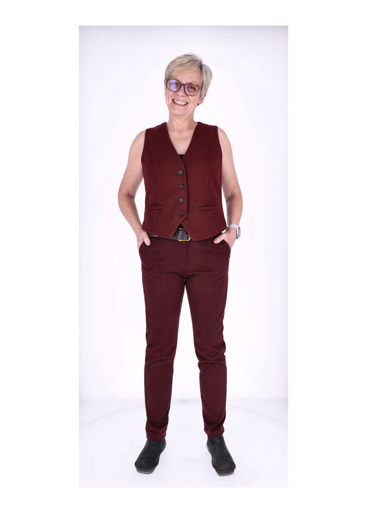 Weste Damen Konfektion Wolloptik