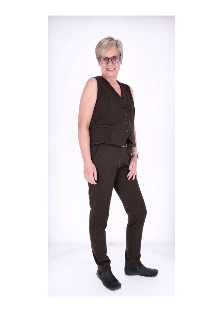 Weste Damen Konfektion Wolloptik