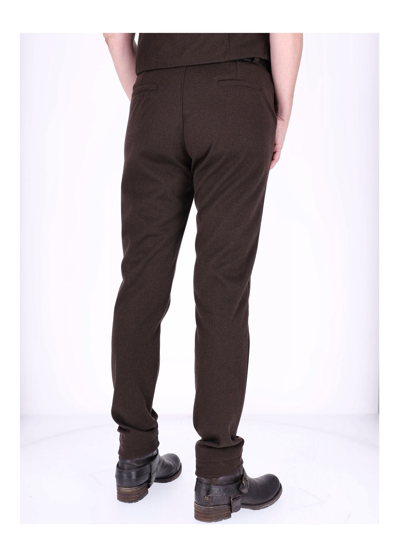 Hose Damen Wolloptik Zig Zag Muster