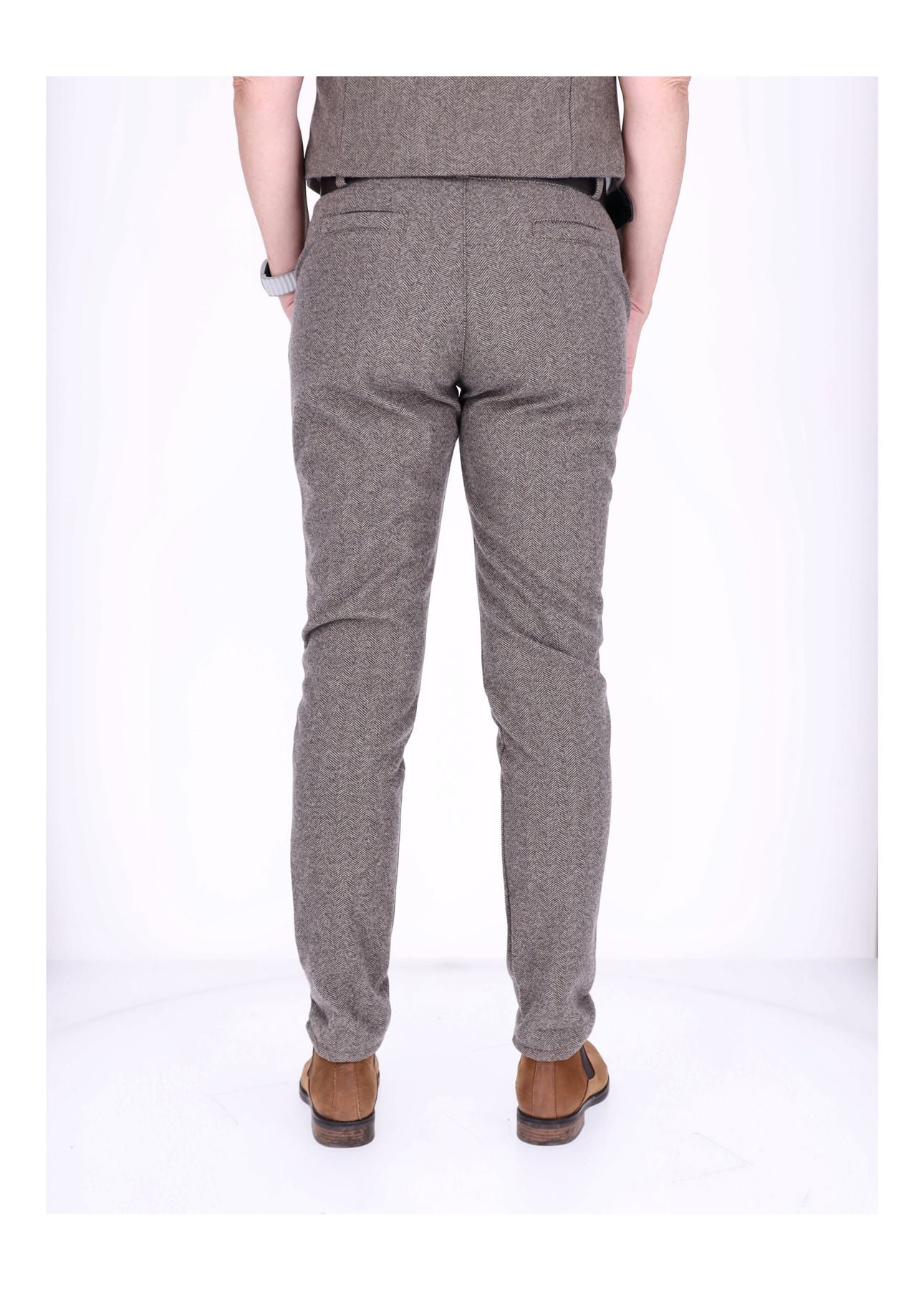 Hose Damen Wolloptik Zig Zag Muster