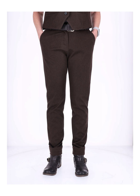 Hose Damen Wolloptik Zig Zag Muster