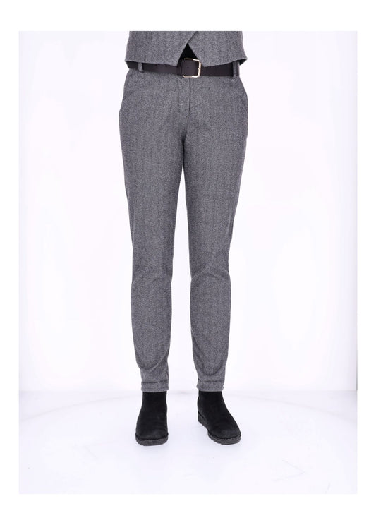 Hose Damen Wolloptik Zig Zag Muster