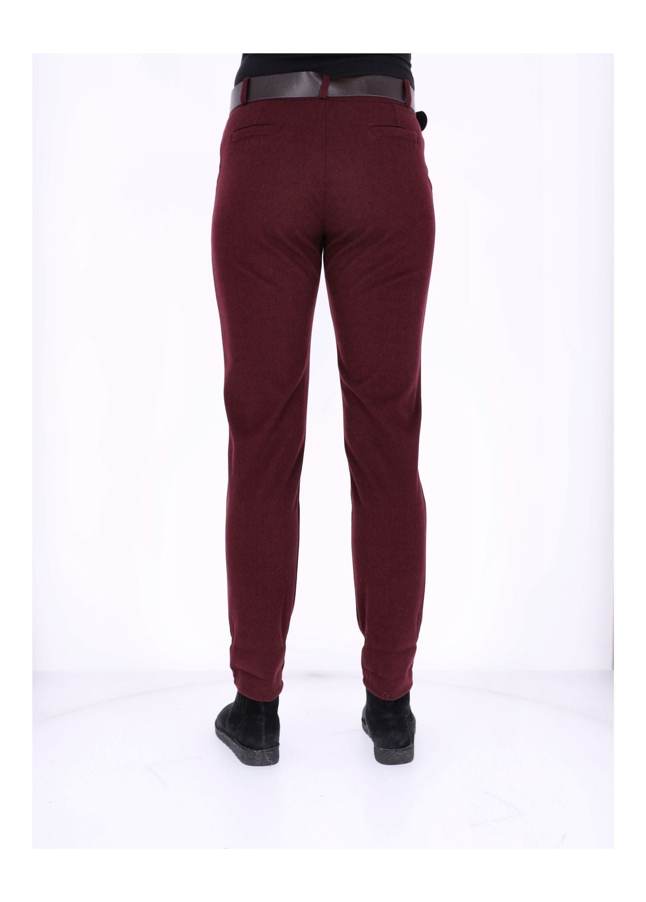 Hose Damen Wolloptik Zig Zag Muster