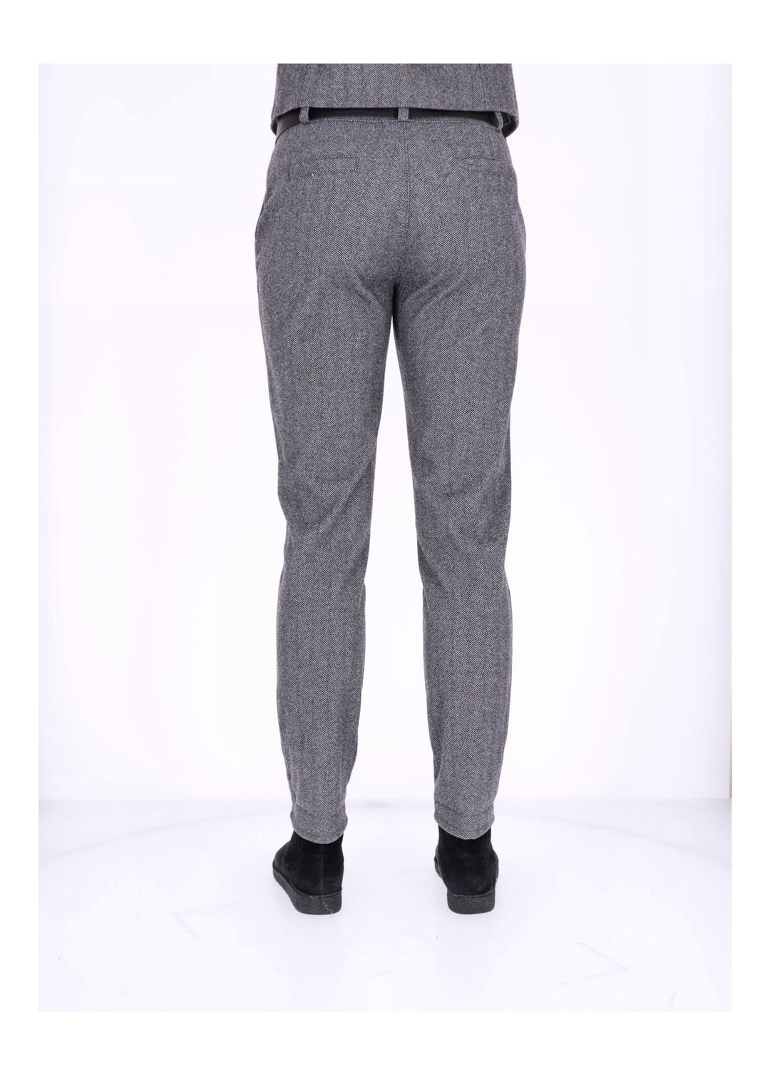 Hose Damen Wolloptik Zig Zag Muster