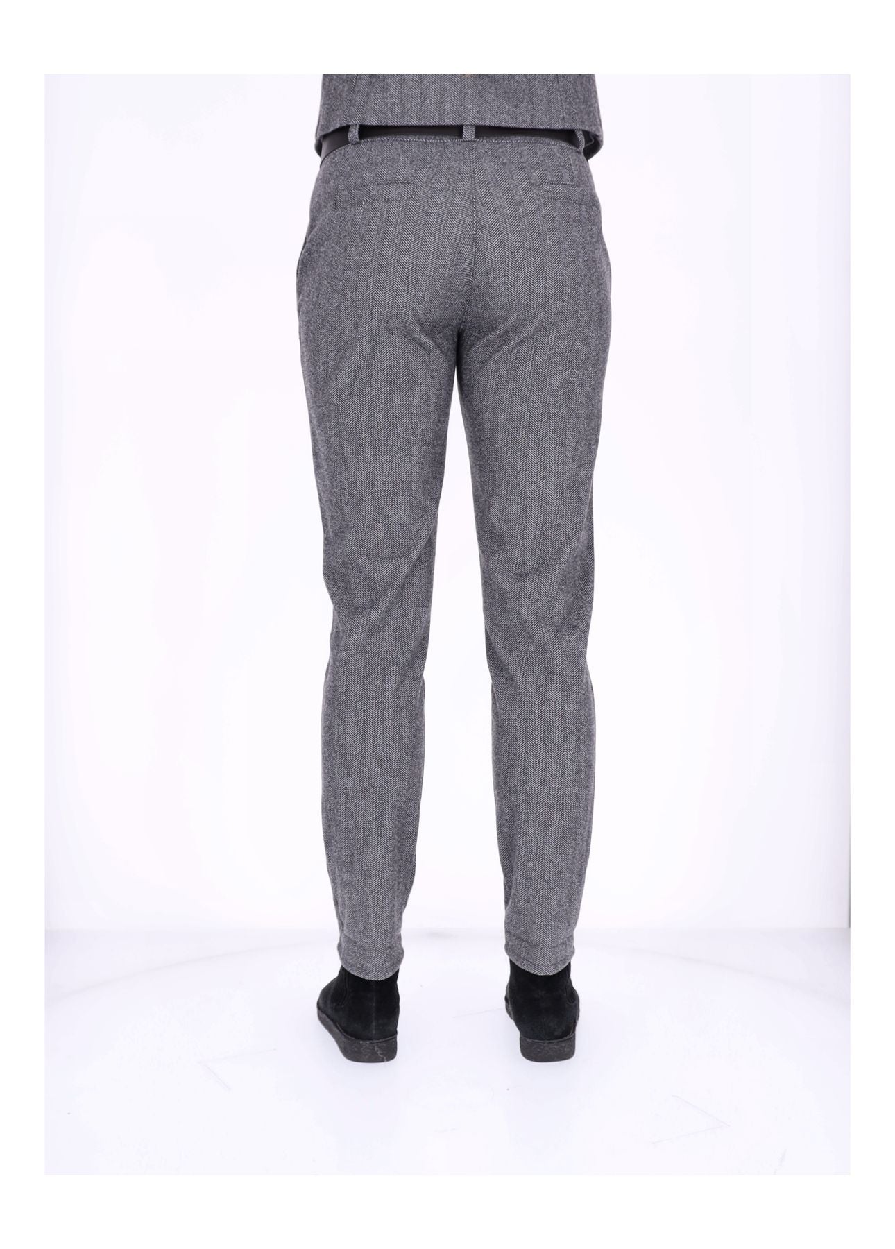 Hose Damen Wolloptik Zig Zag Muster