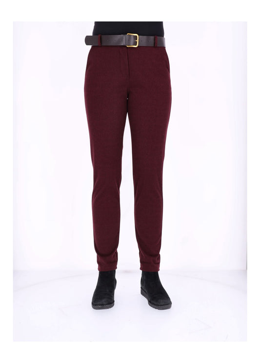 Hose Damen Wolloptik Zig Zag Muster