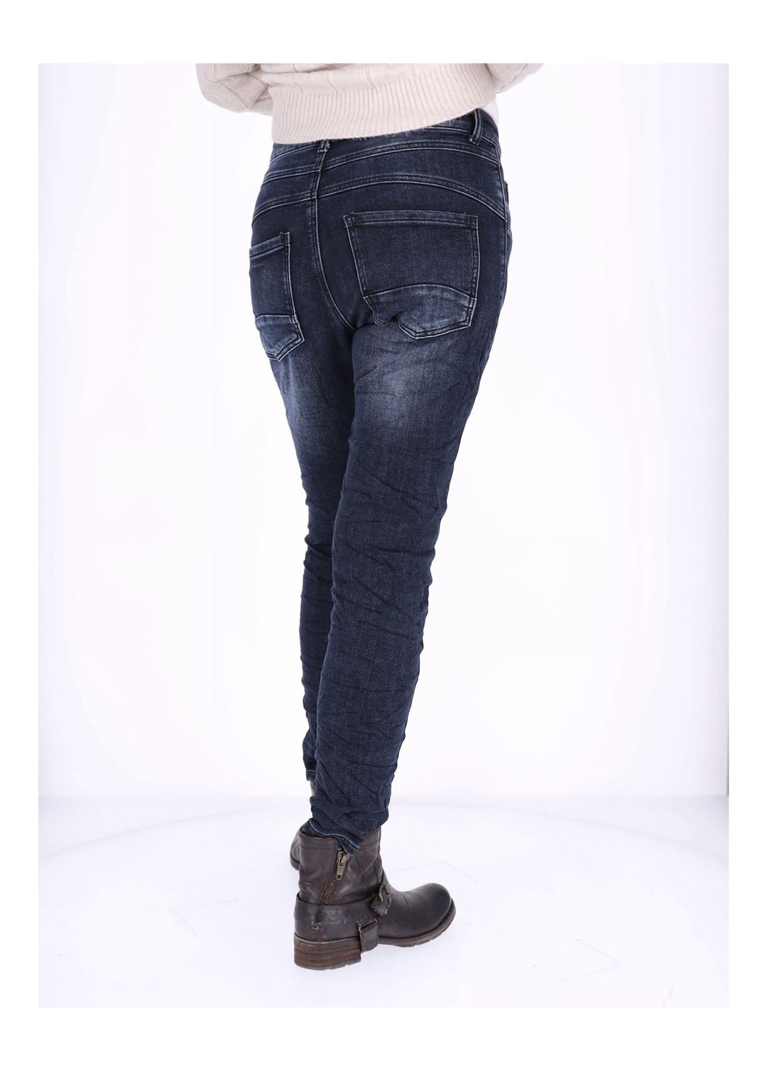 Jeans Damen Skinny Knopfleiste