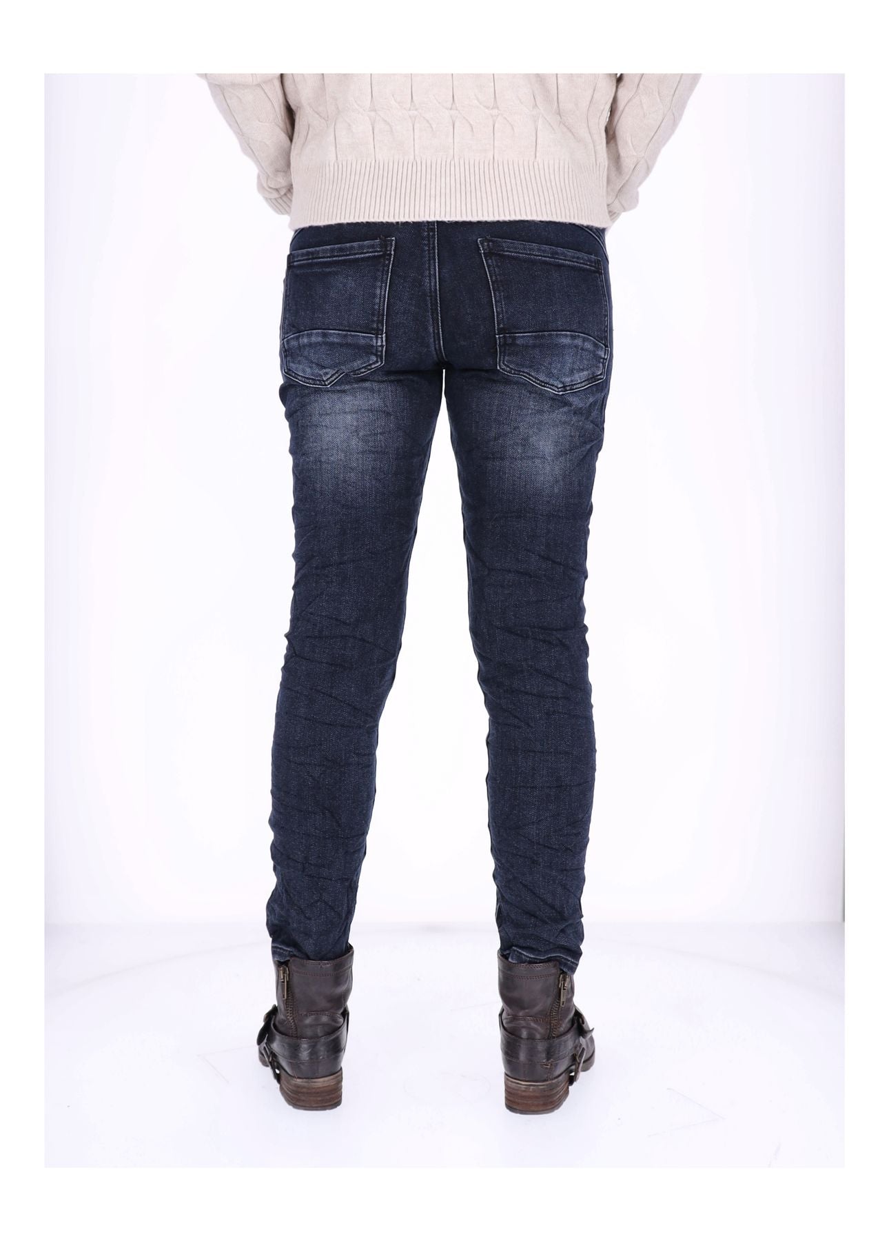 Jeans Damen Skinny Knopfleiste