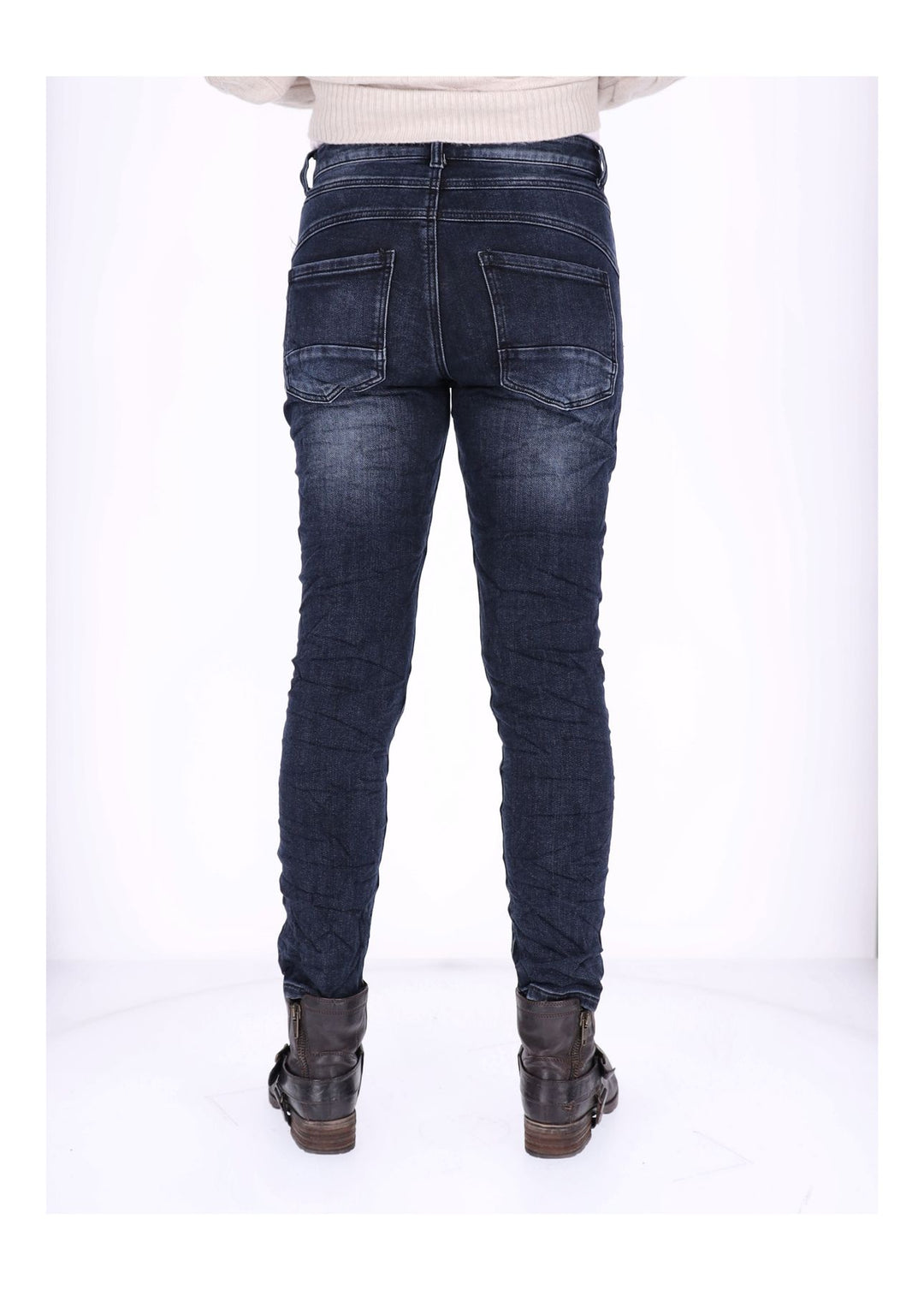 Jeans Damen Skinny Knopfleiste
