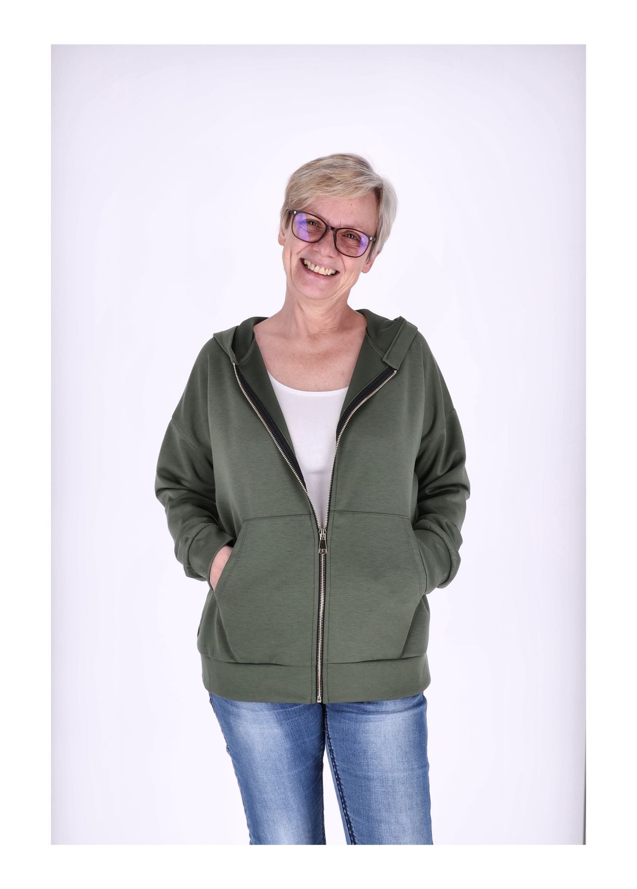 Sweatjacke Damen Kapuze
