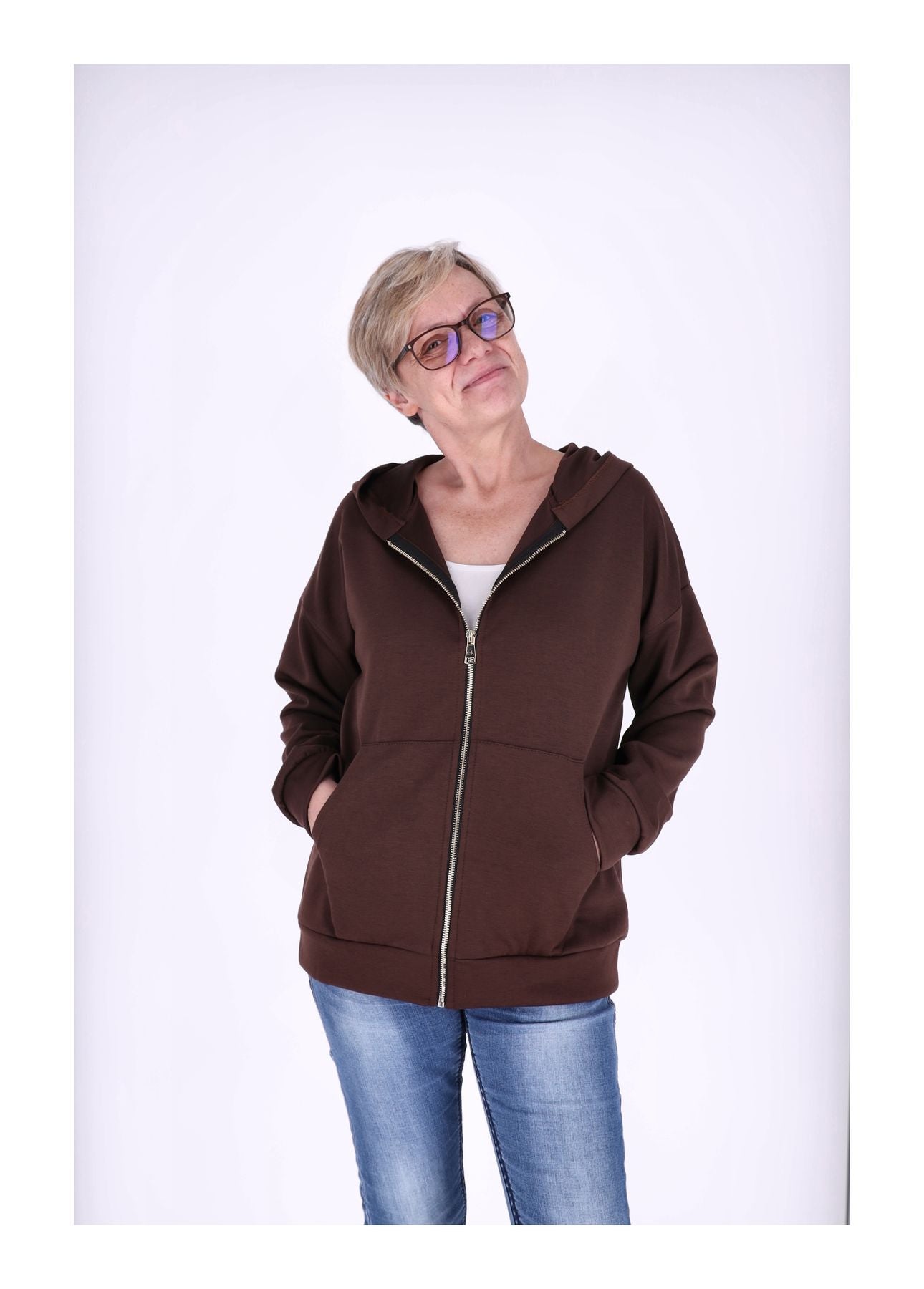 Sweatjacke Damen Kapuze