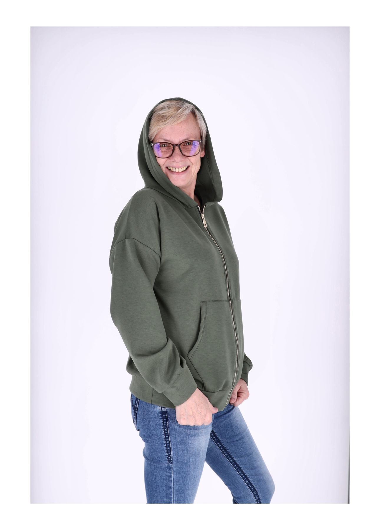 Sweatjacke Damen Kapuze