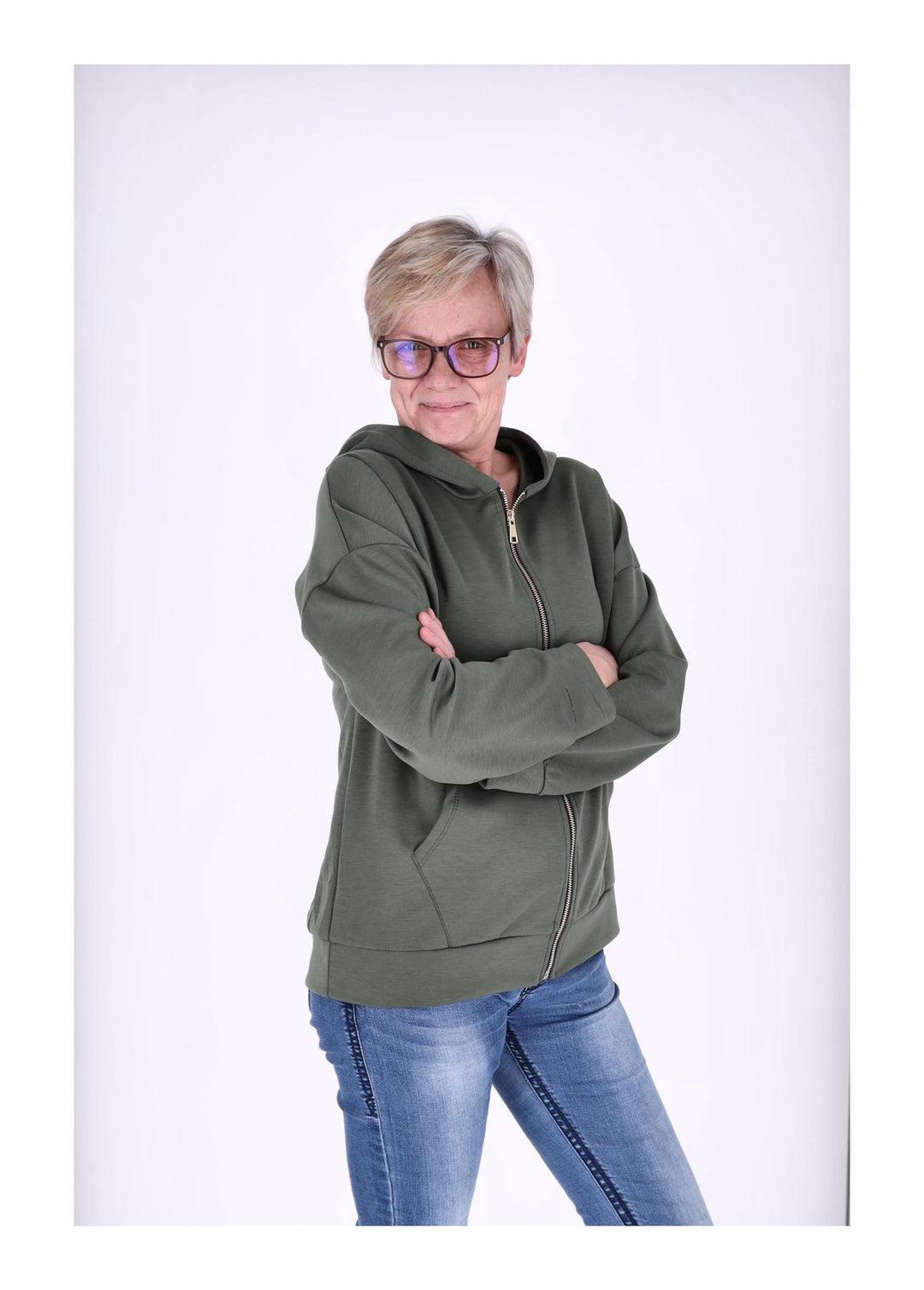 Sweatjacke Damen Kapuze