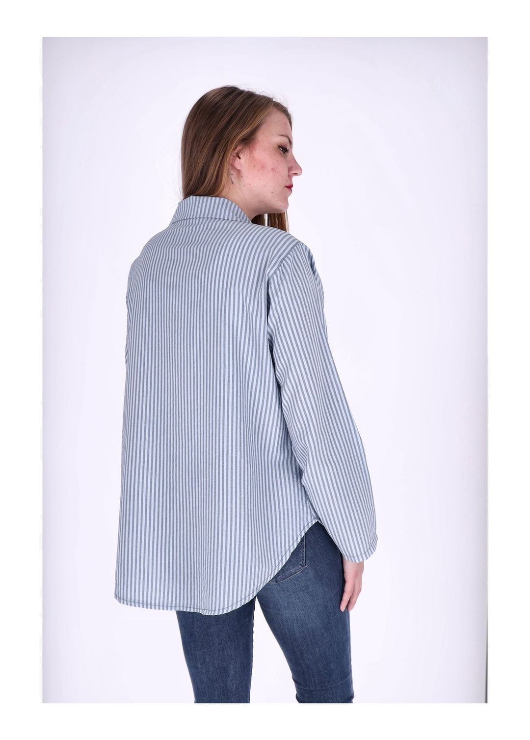Splash of Color Bluse Damen Streifen
