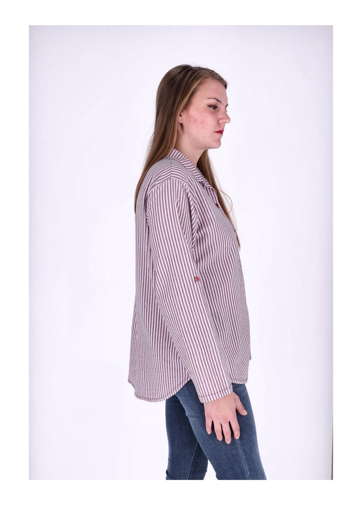 Splash of Color Bluse Damen Streifen