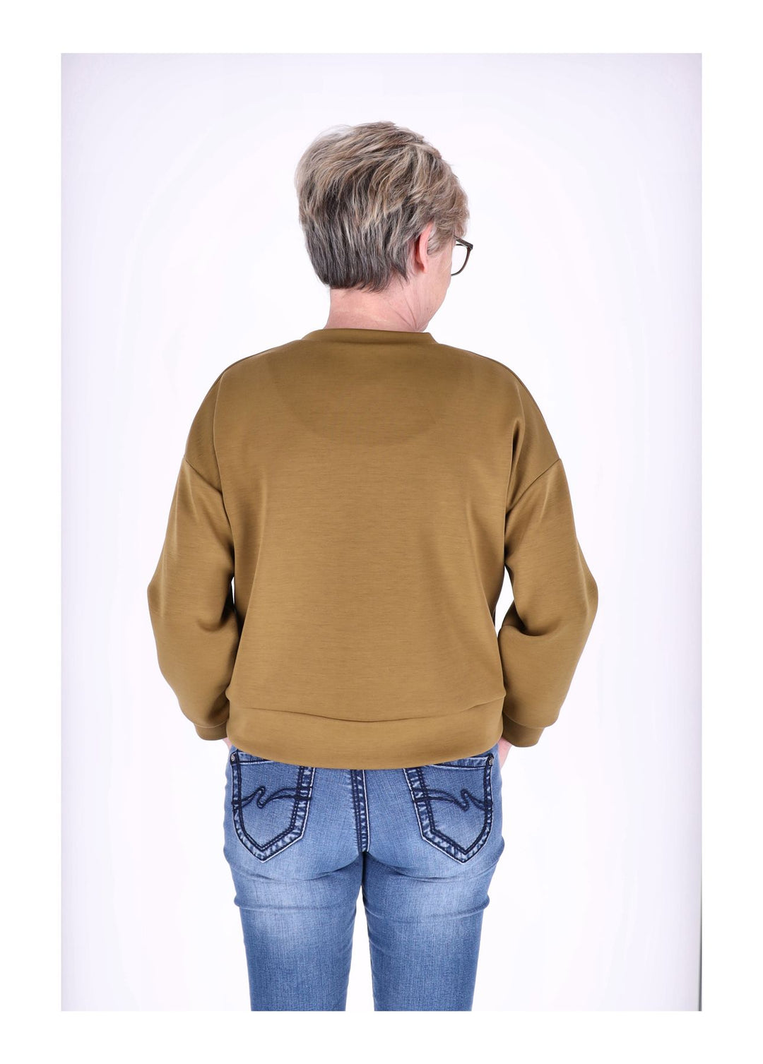 Sweatshirt Damen Applikation Blüte