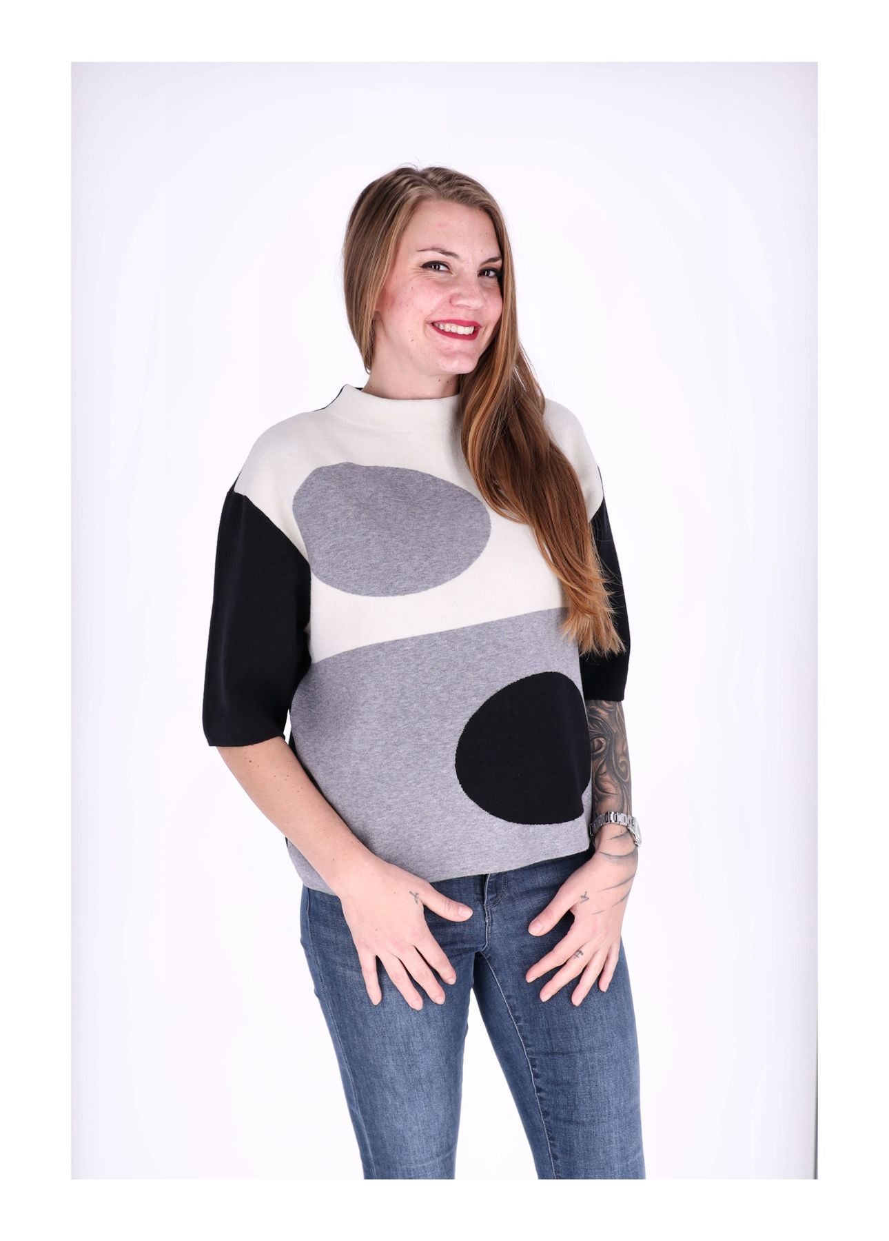 Strick Damen 1/2 Arm Muster