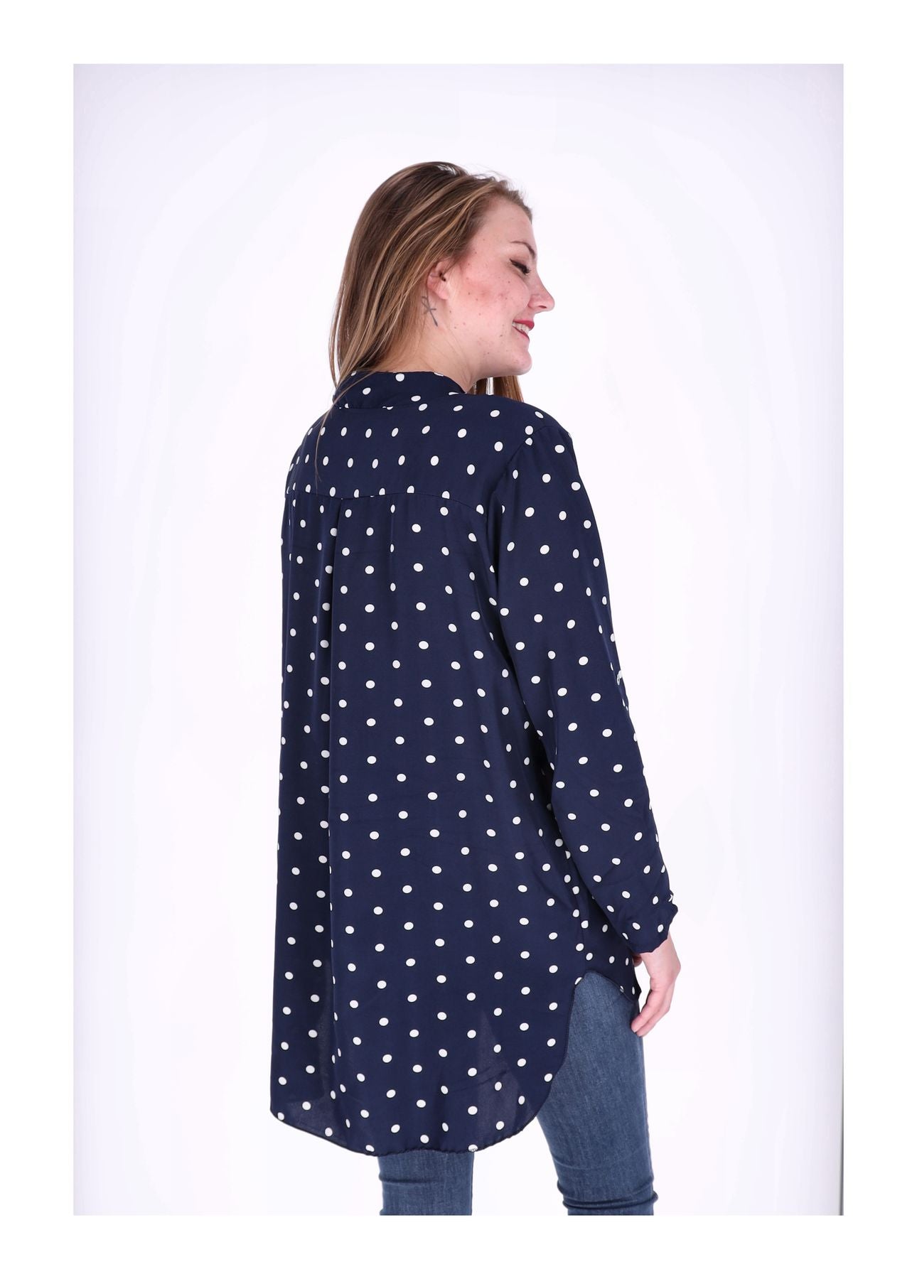 Blusenshirt Damen AOP Punkte