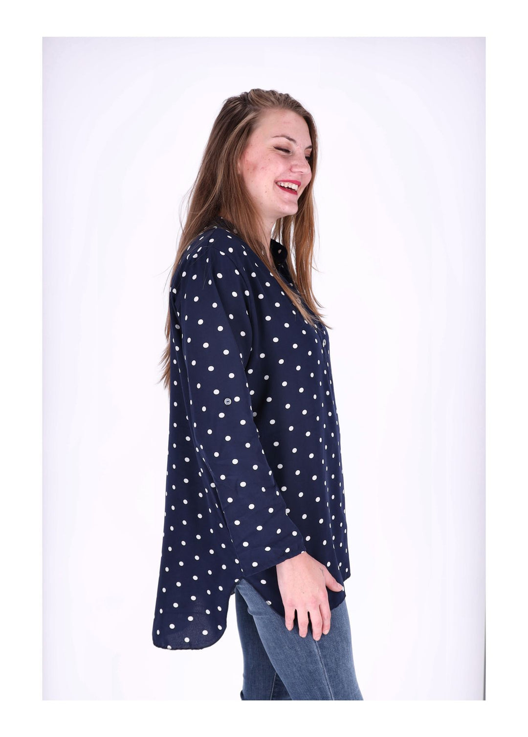 Blusenshirt Damen AOP Punkte