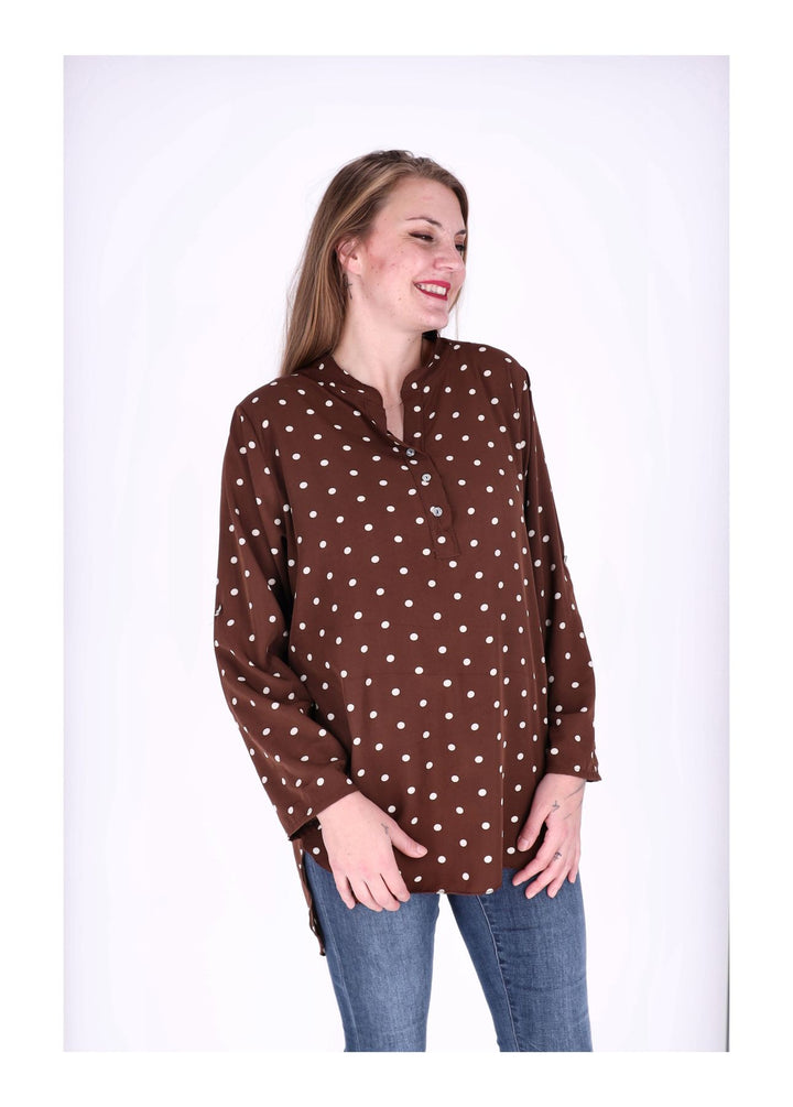 Blusenshirt Damen AOP Punkte