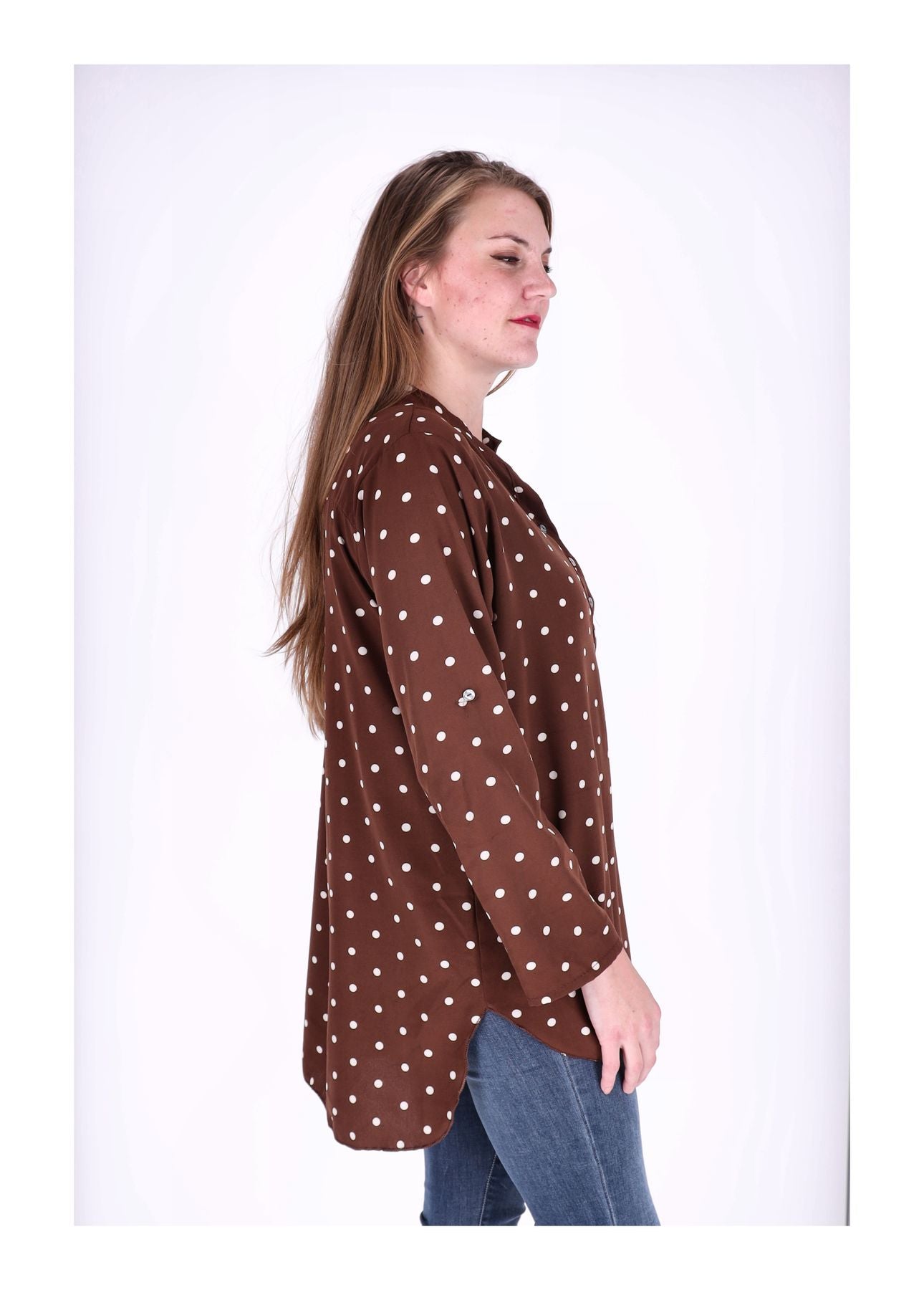 Blusenshirt Damen AOP Punkte