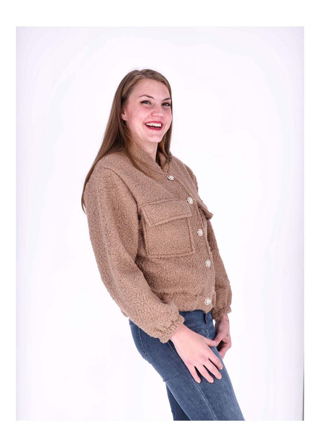 Bundjacke Damen Boucle