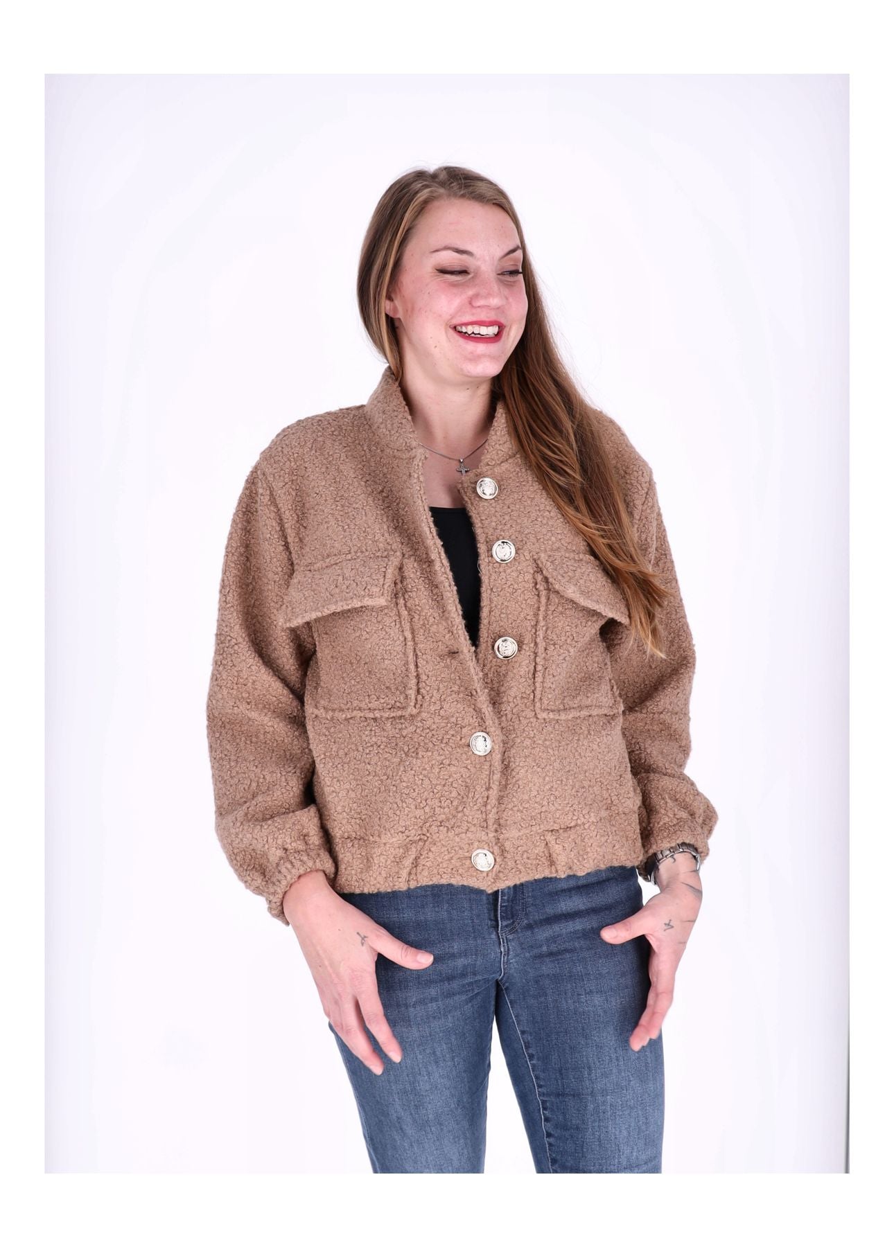 Bundjacke Damen Boucle