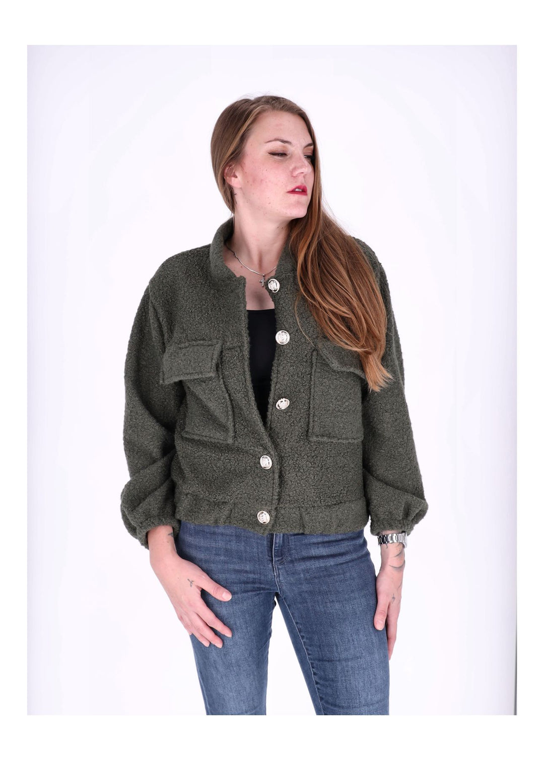 Bundjacke Damen Boucle