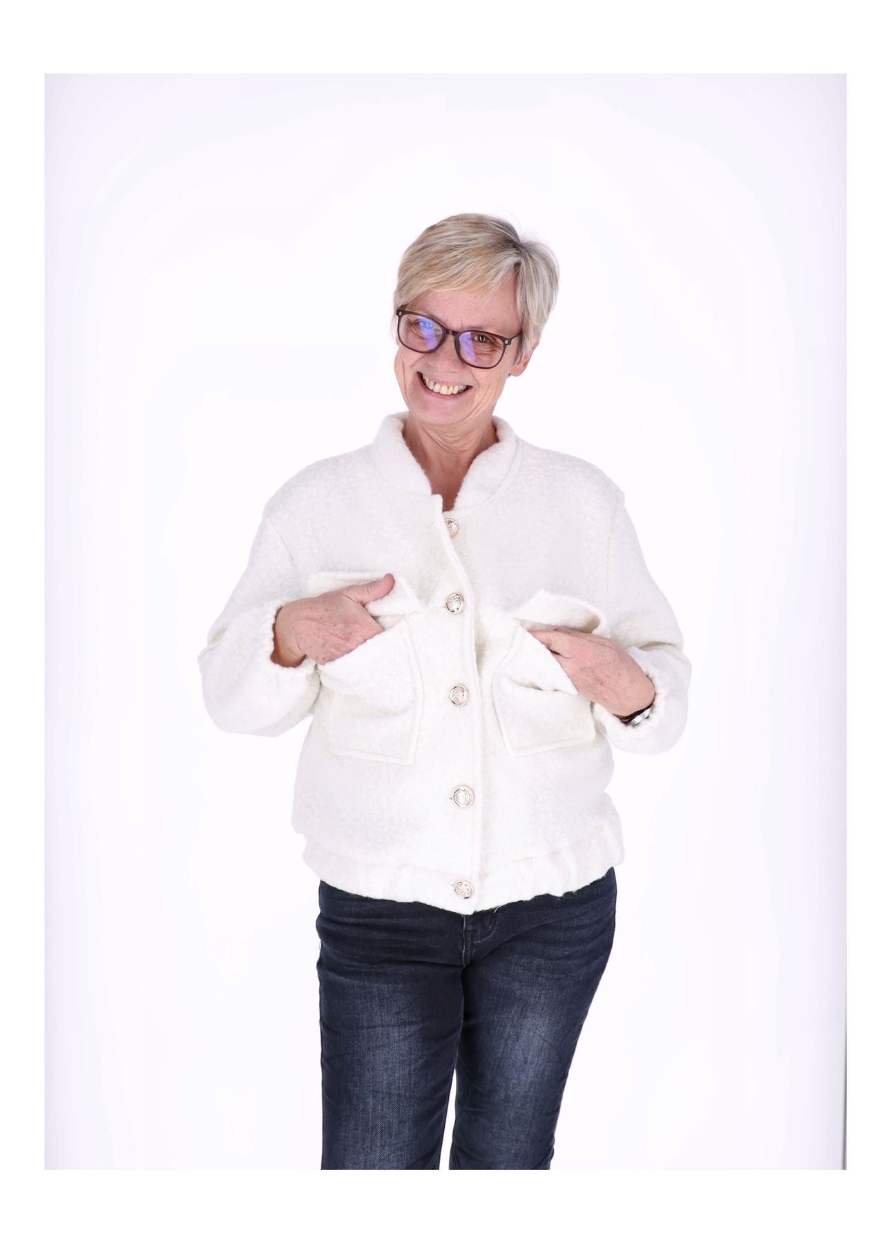 Bundjacke Damen Boucle