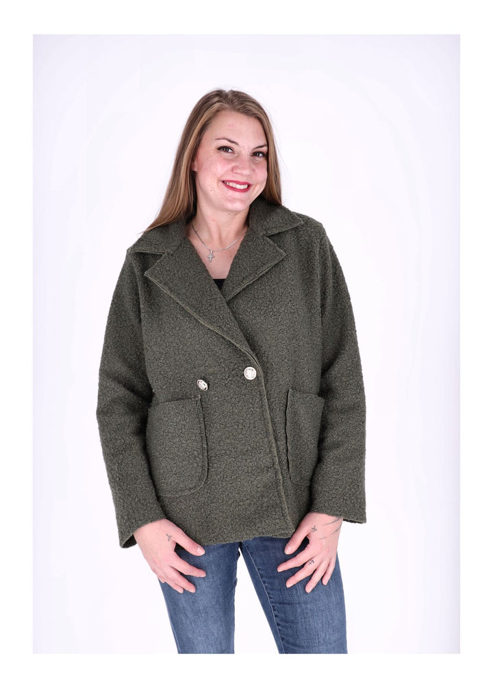 Kurzjacke Damen Boucle
