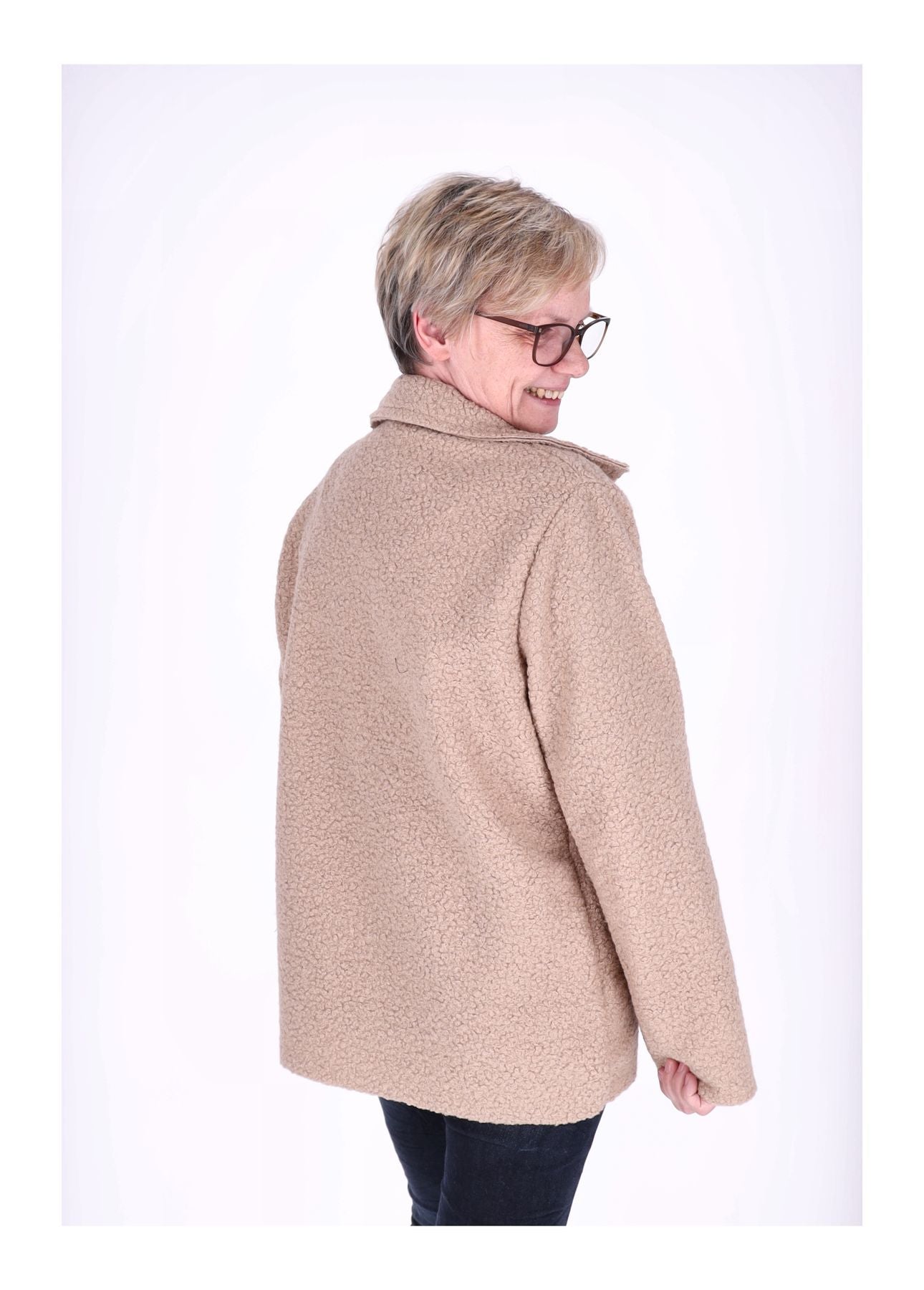 Kurzjacke Damen Boucle