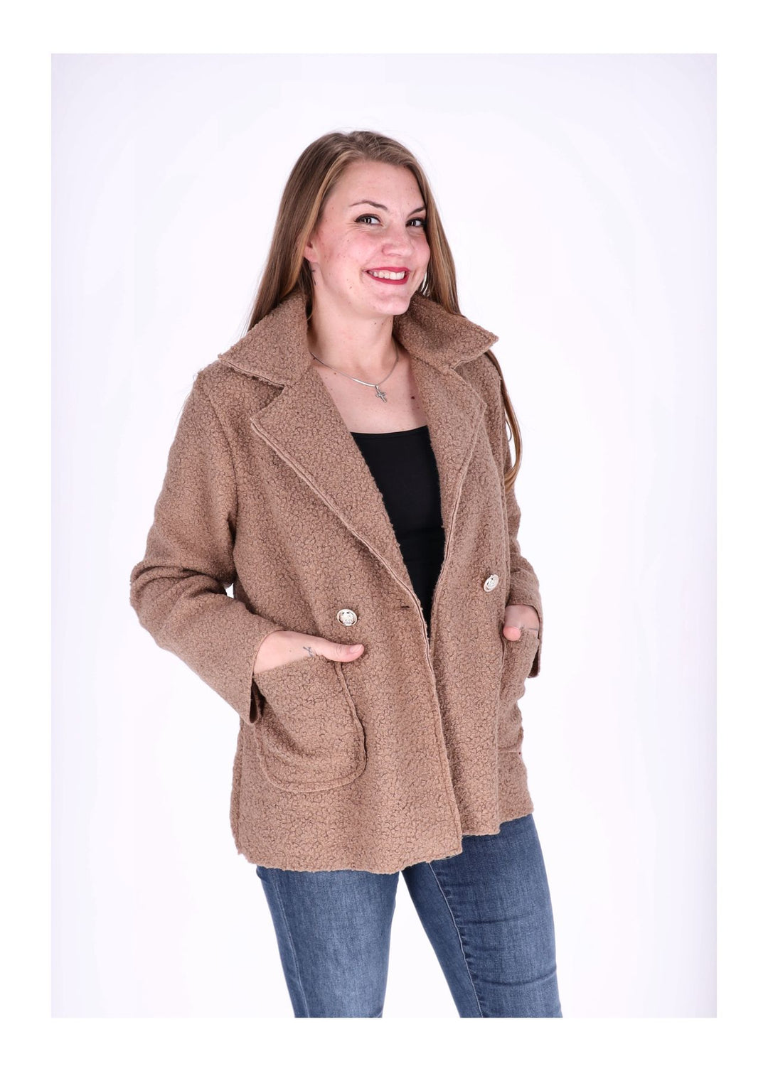 Kurzjacke Damen Boucle