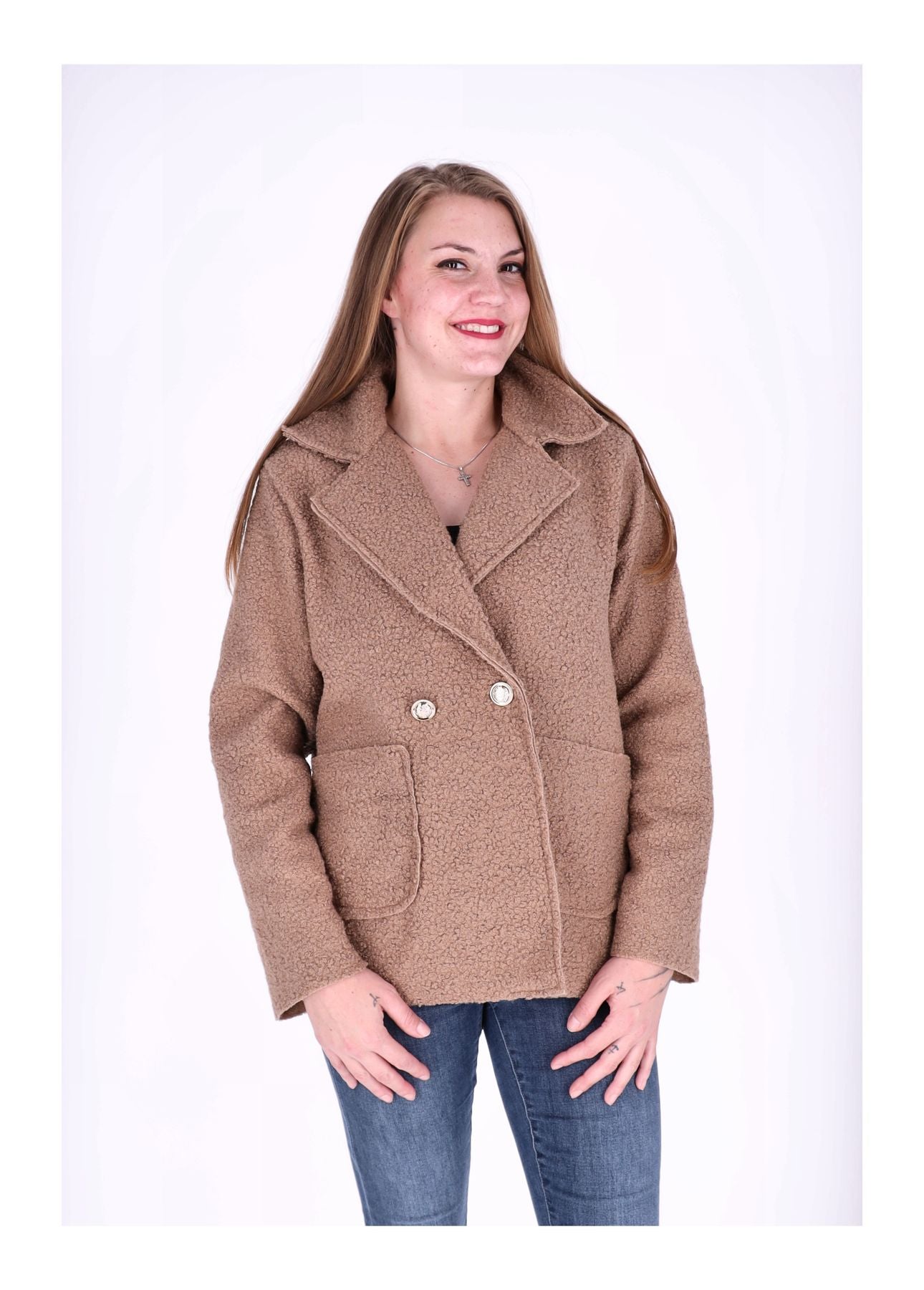 Kurzjacke Damen Boucle