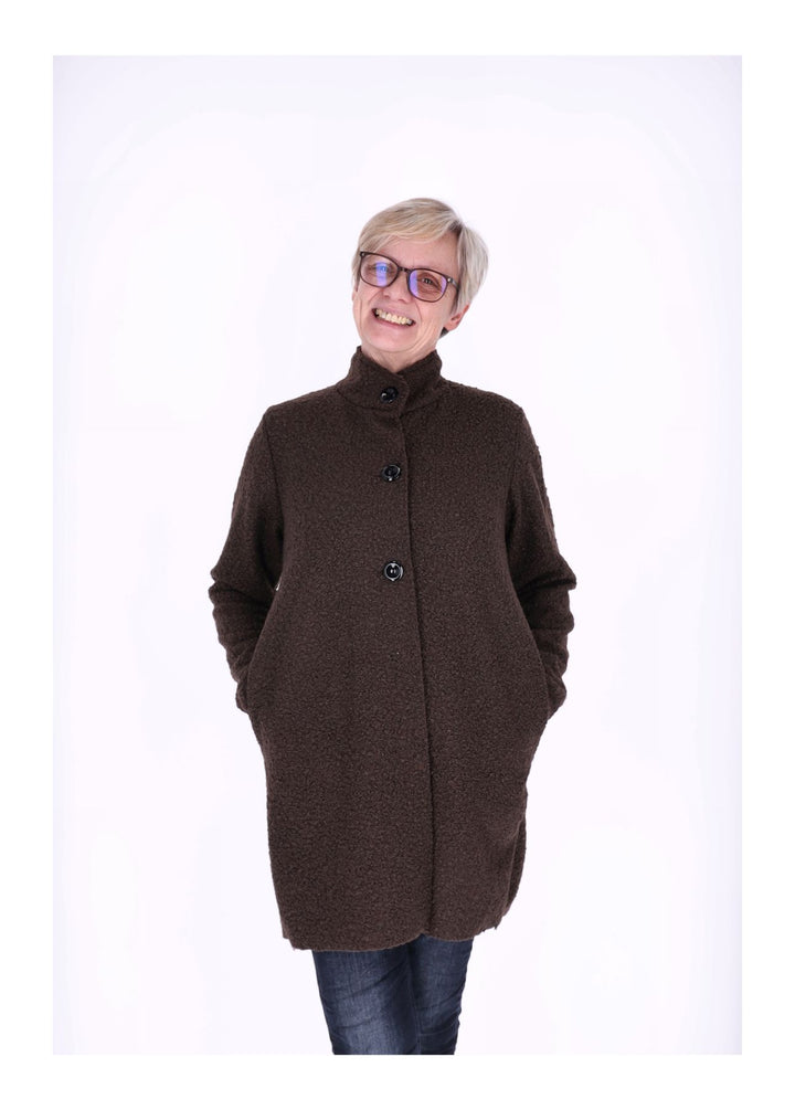 Kurzmantel Damen Boucle