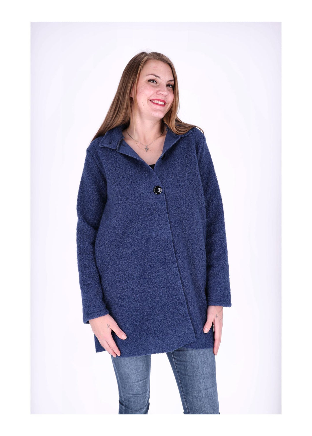 Kurzmantel Damen Boucle