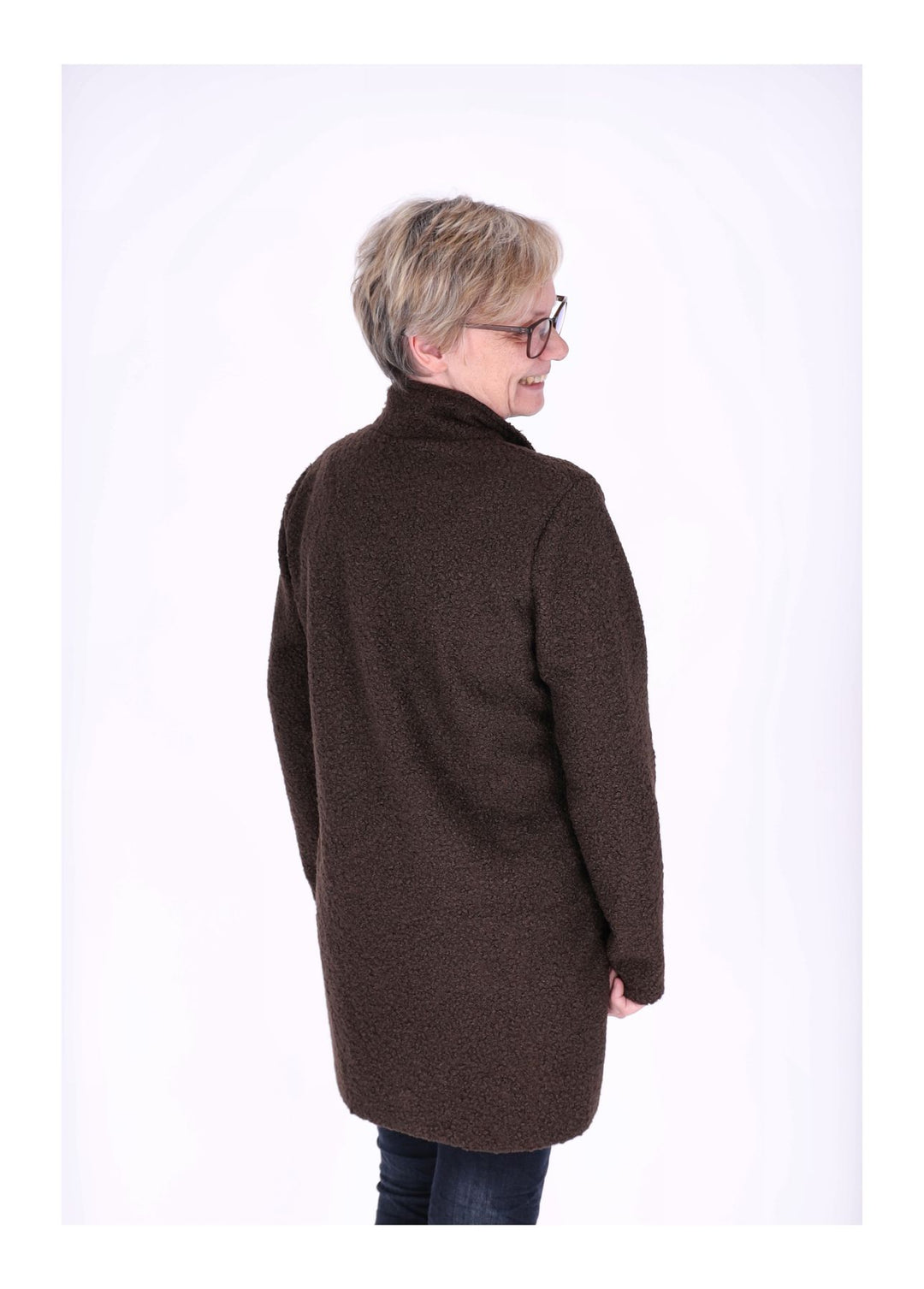 Kurzmantel Damen Boucle