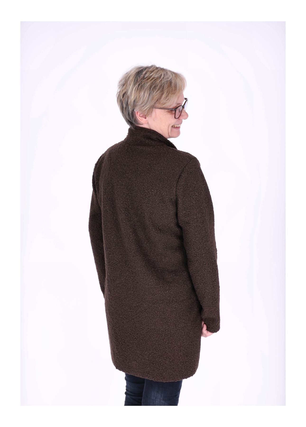 Kurzmantel Damen Boucle