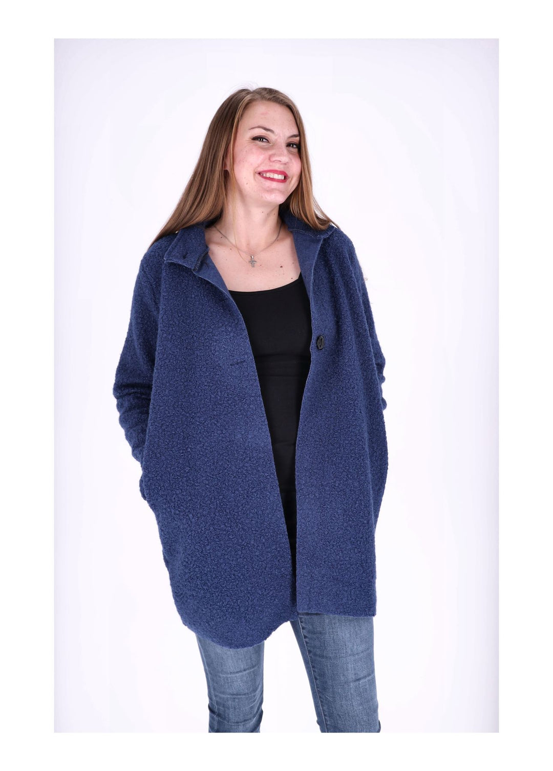 Kurzmantel Damen Boucle