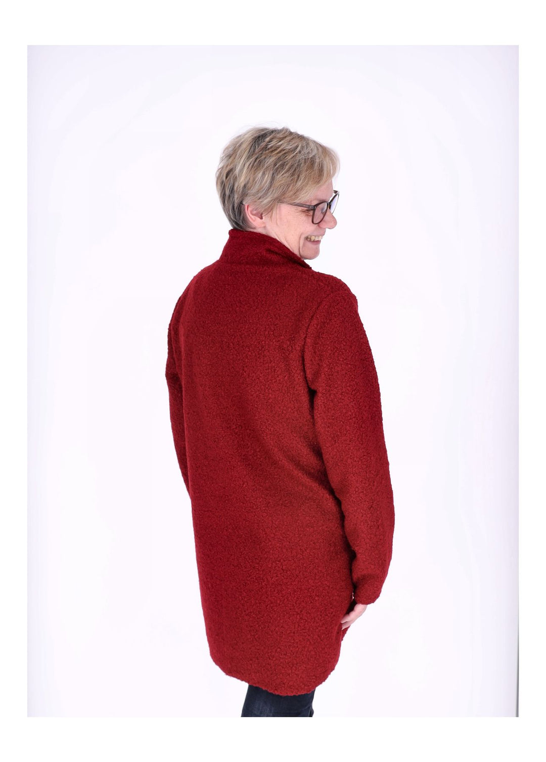 Kurzmantel Damen Boucle