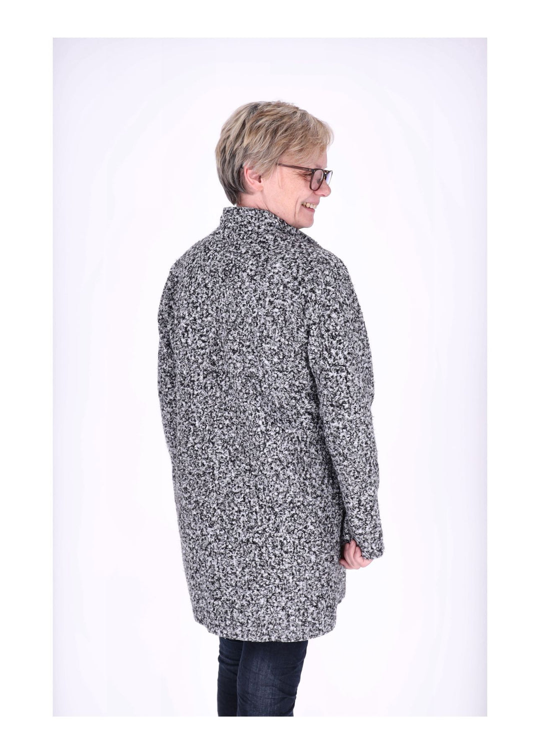 Kurzmantel Damen Boucle