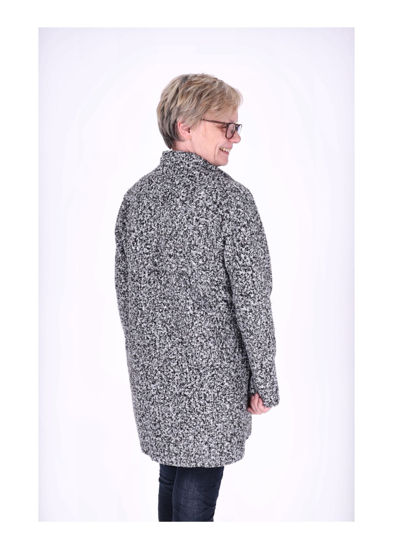 Kurzmantel Damen Boucle