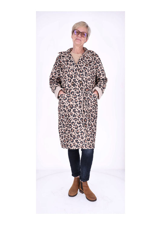 Mantel Veloure Optik AOP Leo