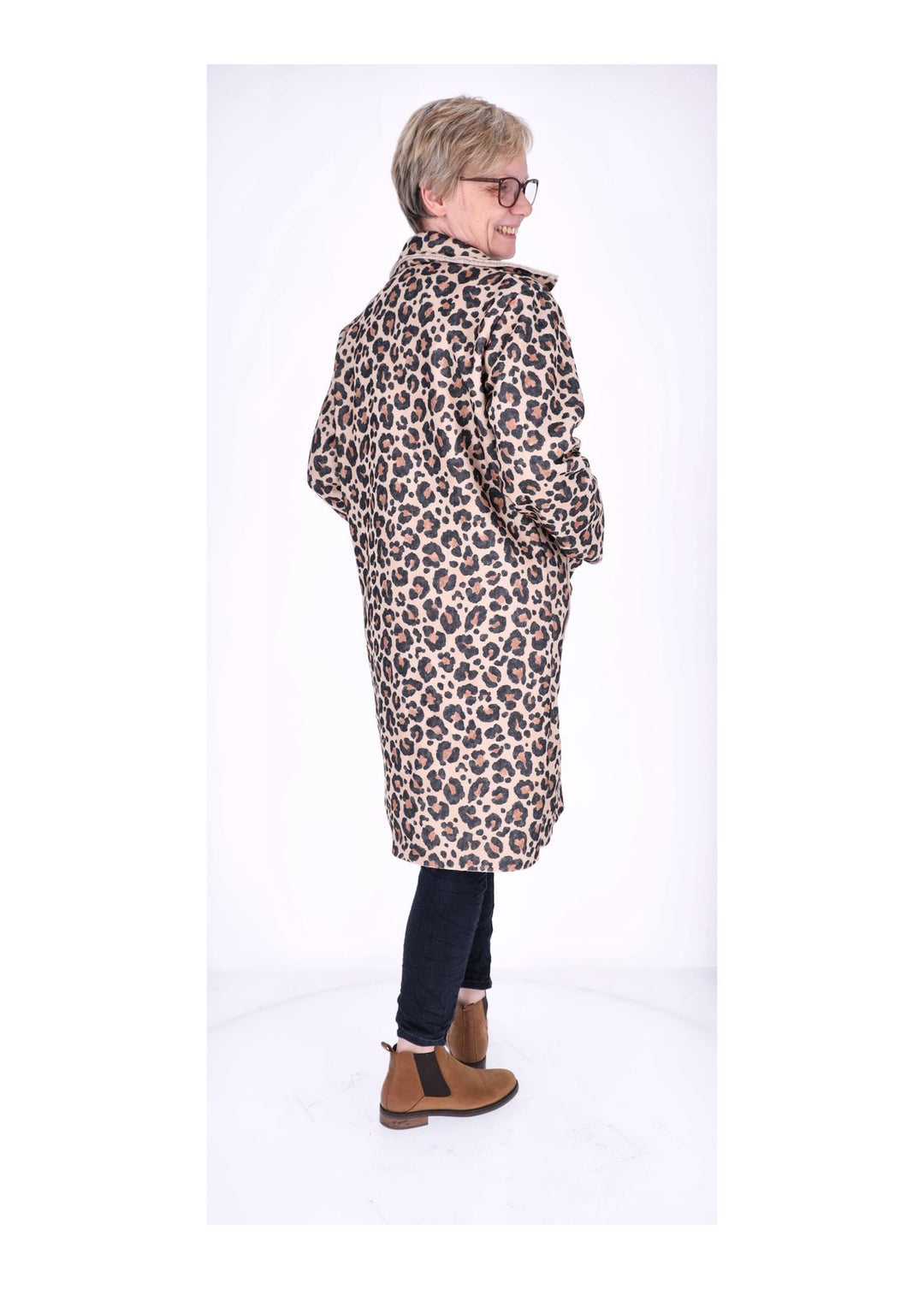 Mantel Veloure Optik AOP Leo