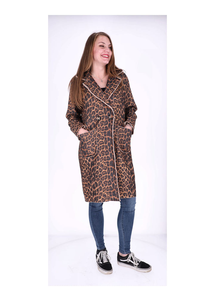 Mantel Veloure Optik AOP Leo