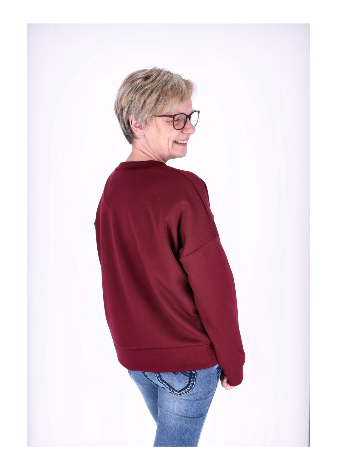 Sweat Damen Stickerei Vitage