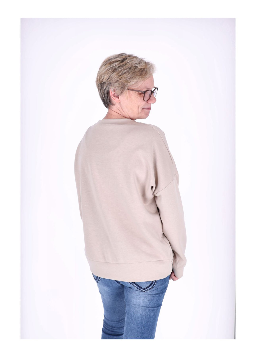 Sweat Damen Stickerei Vitage