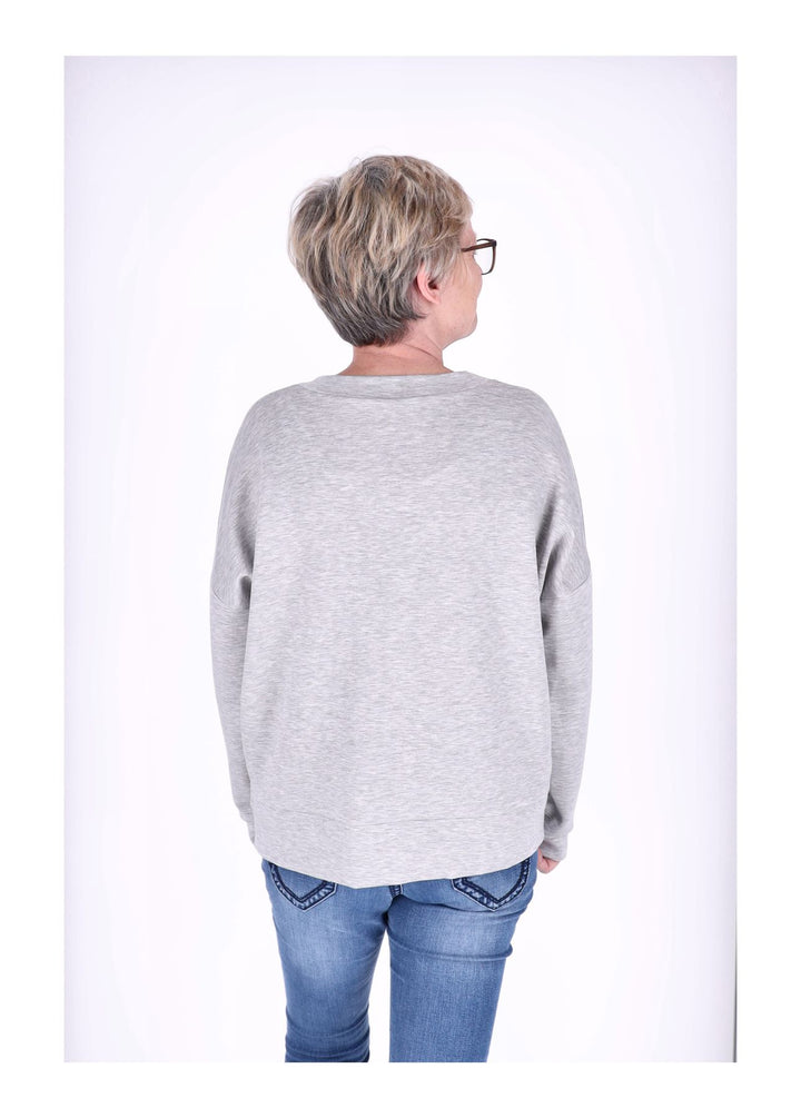 Sweat Damen Stickerei Vitage